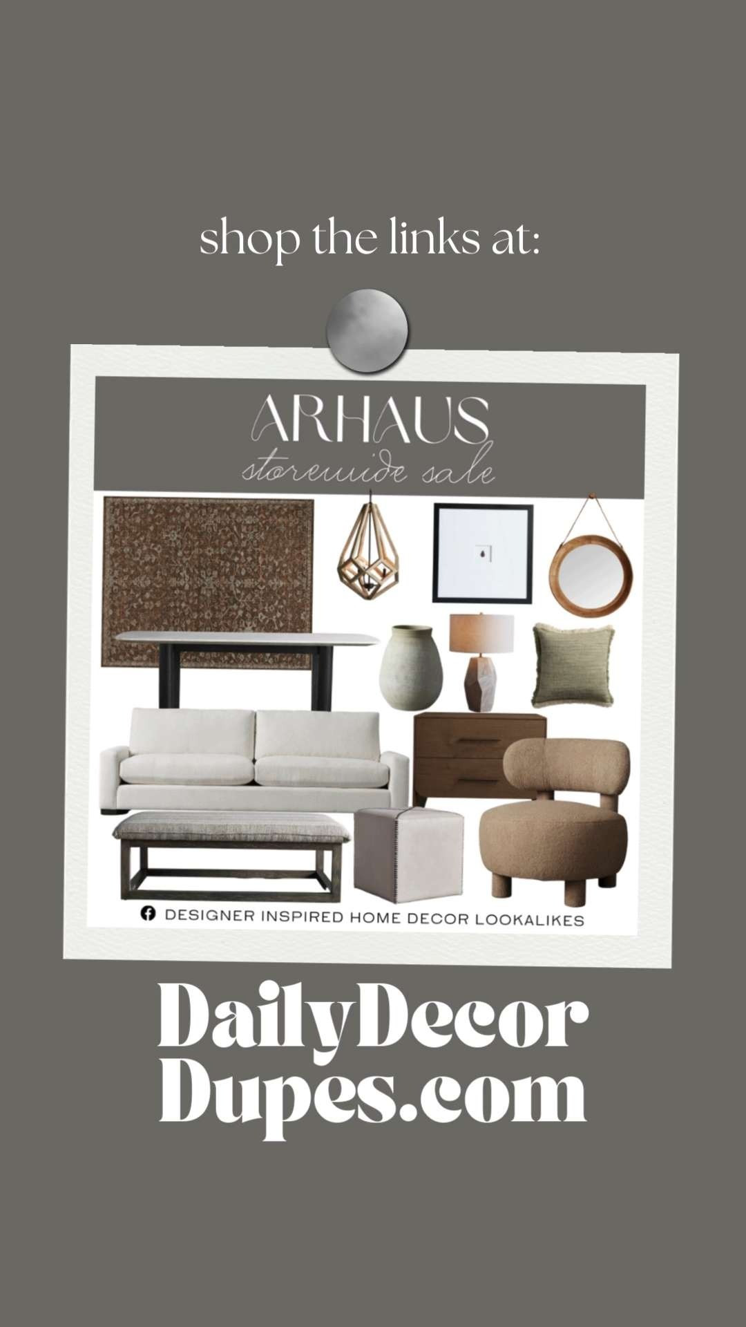 Arhaus Storewide Sale. Mid-Century Modern Furniture Deals. Modern Home Decor Sale. Accent Furniture Deals. Contemporary Furniture Sale. Arhaus Furniture Deals. Affordable Arhaus Alternatives. Arhaus Storewide Sale Event. 

Home more affordable option find copy cat similar look for less budget friendly affordable cheap cheaper beautiful pretty. Clearance sale coupon code discount code promo code luxury lookalike look a like Inspo inspiration inspired by idea ideas Love like these? I share multiple every day in my FB group.
#arhaus #arhaussale #storewidesale #furnituresale #homedecordeals #furniturefinds #furnituredeals #salealert #homeinspo 

 #LTKHome #LTKSaleAlert