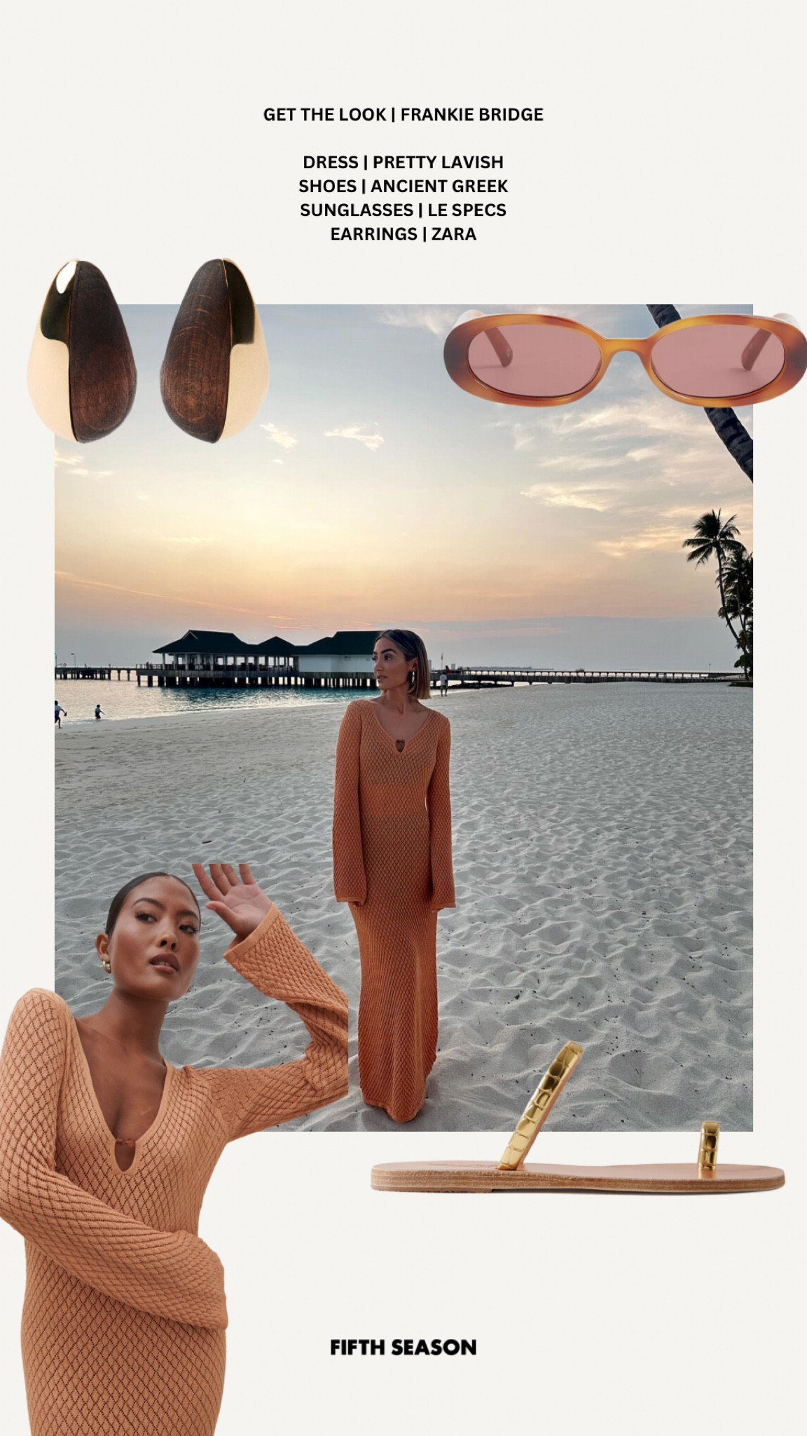 GET THE LOOK | FRANKIE BRIDGE 
STYLED BY LAUREN PAXTON, FIFTH SEASON

#LTKswim #LTKstyletip #LTKtravel