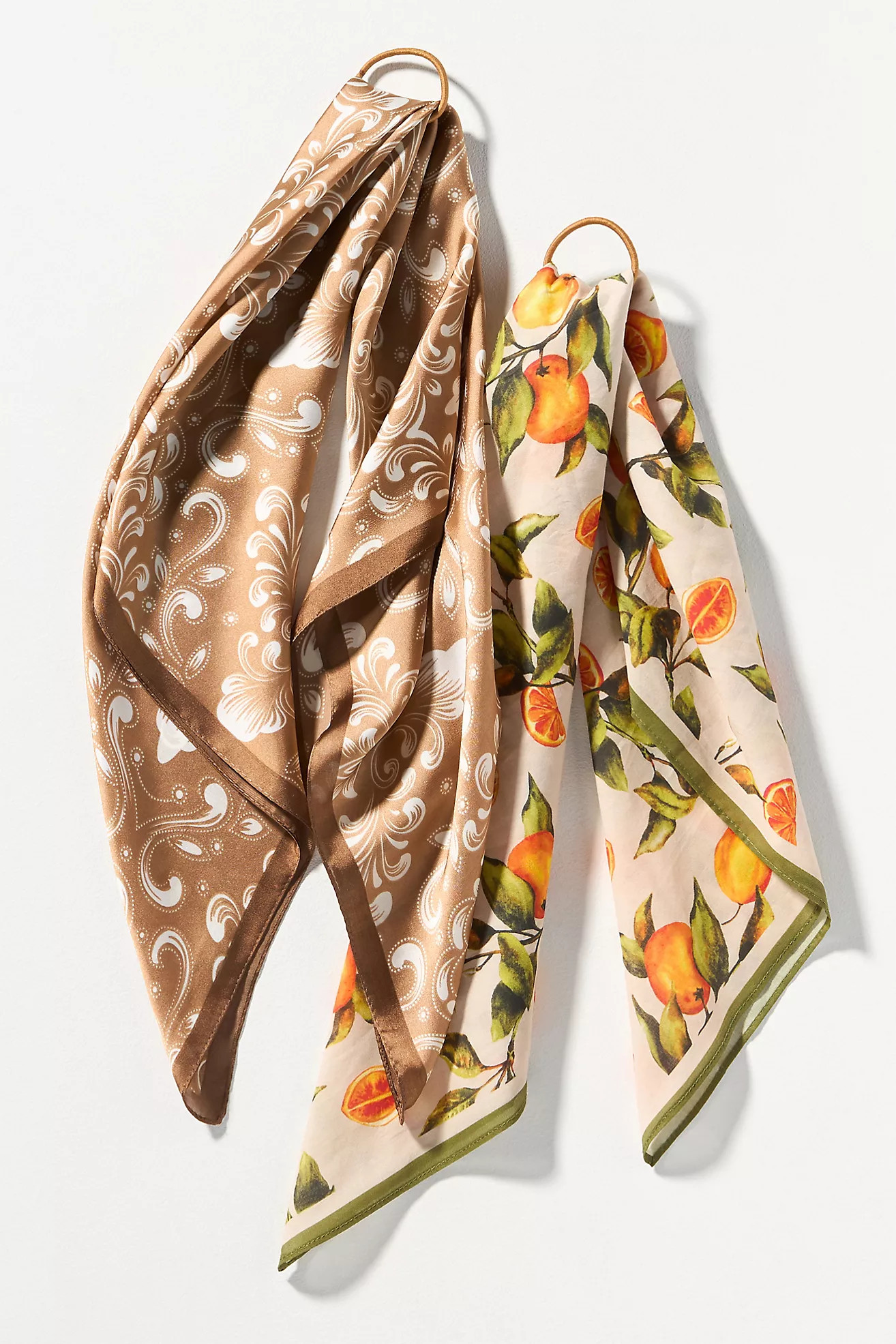 Fruit Stand Head Scarves, Set of 2 | Anthropologie (US)