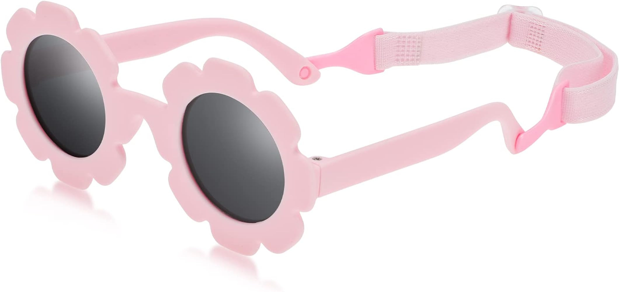 Hifot Baby Sunglasses with Strap, Cute Flower Polarized Sunglasses UV400 Protection for Infant Ba... | Amazon (UK)