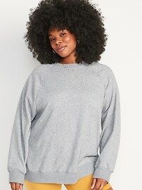 Oversized French Terry Tunic Sweatshirt for Women | Old Navy (US)