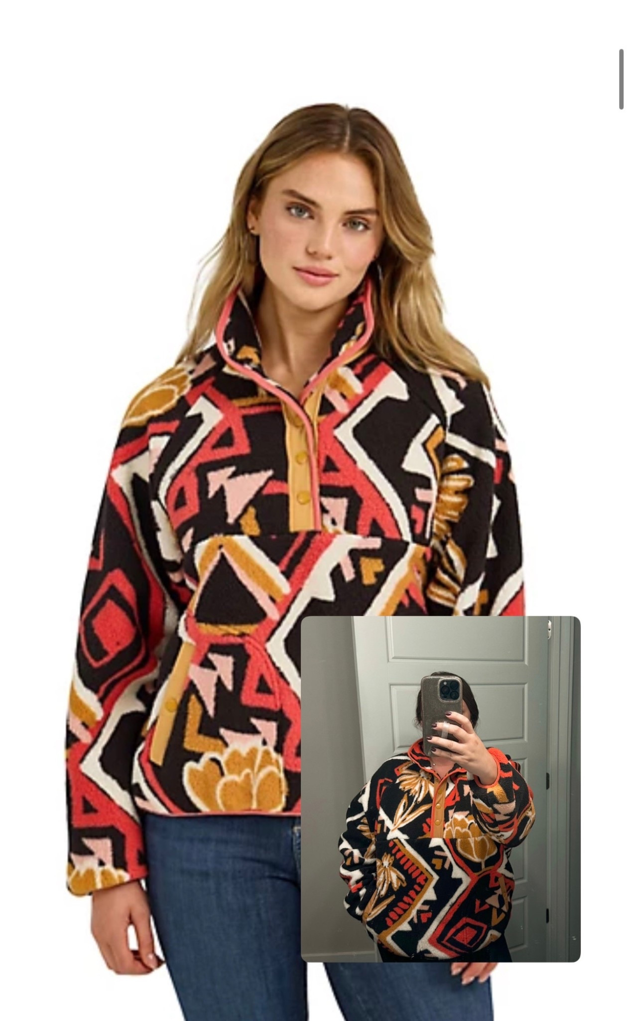 Obsessed is an under statement!! Sherpa from Tractor Supply! Literally saw it on someone's TikTok and had to track it down. It's Wrangler, but this color way is only sold at Tractor Supply as far as I can tell! Wearing an xl but definitely could have ordered my tts Large and been fine. It's on sale too! I'll post again once I style it but I just got it in the mail.

#LTKHoliday #LTKMidsize #LTKSaleAlert