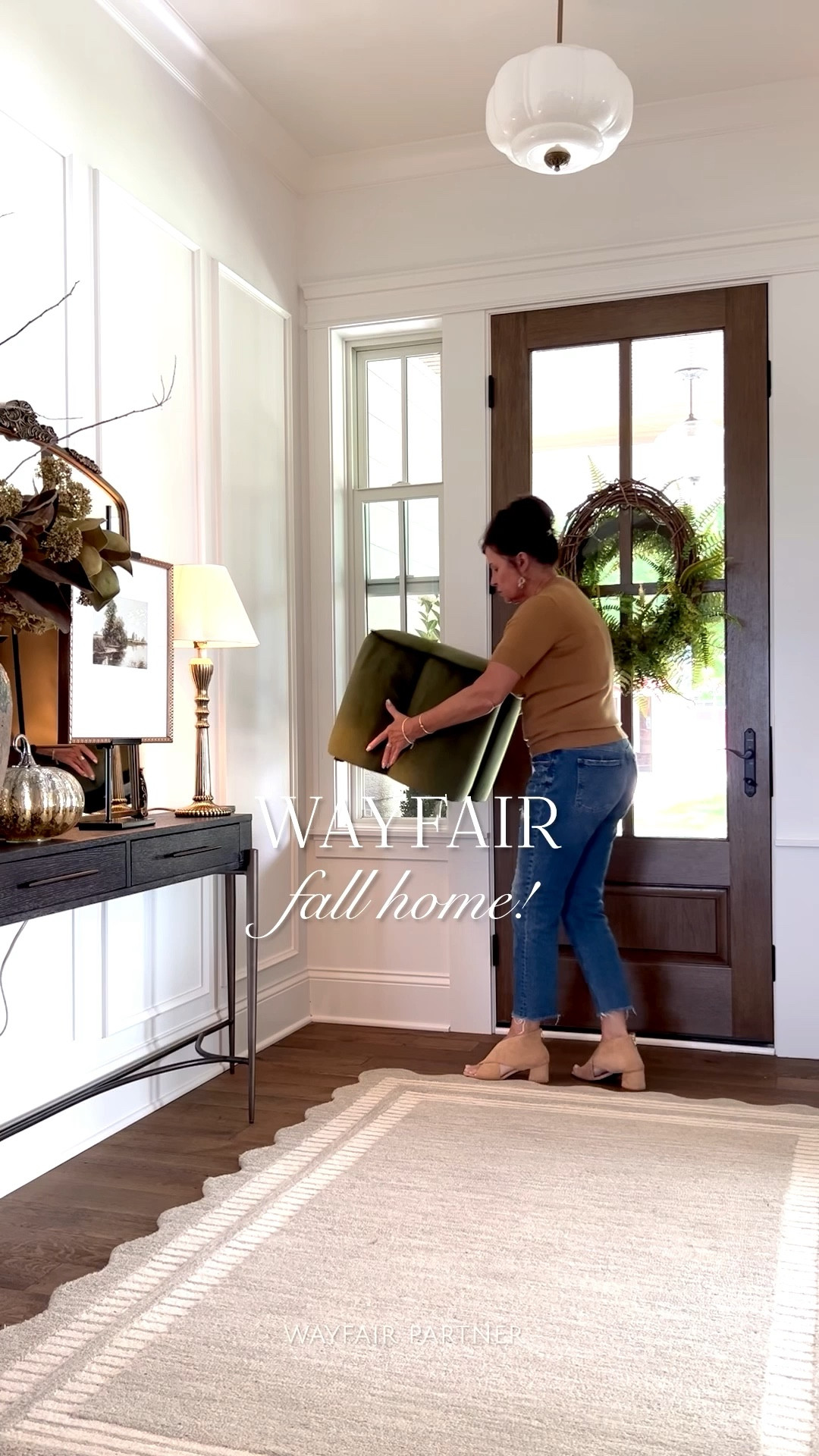 Do you have a favorite place to shop when you need a refresh in your home? Wayfair is a go to for me! 

Many items in my home are from @Wayfair — rugs, furniture, décor, pillows, holiday and outdoor. I recently found these gorgeous, green velvet ottoman stools and they are under $120 each. The shape is so fun, the fabric is beautiful and the color is so rich. They are a perfect addition to my foyer! Check out the beautiful textured vase and mercury pumpkins I found as well.

#wayfairpartner #wayfair

#LTKSeasonal #LTKHome #LTKSaleAlert