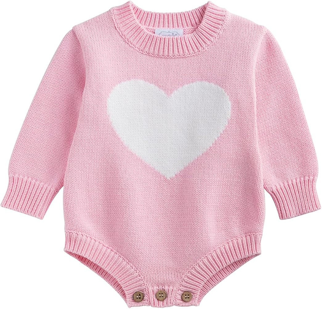 Mud Pie Baby Girls Kids Valentine's Day Love Sweater Bubble | Amazon (US)