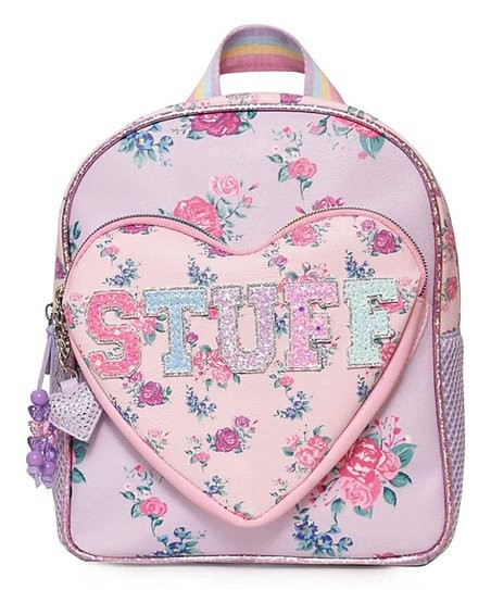 Pink Floral 'Stuff' Mini Backpack | Zulily