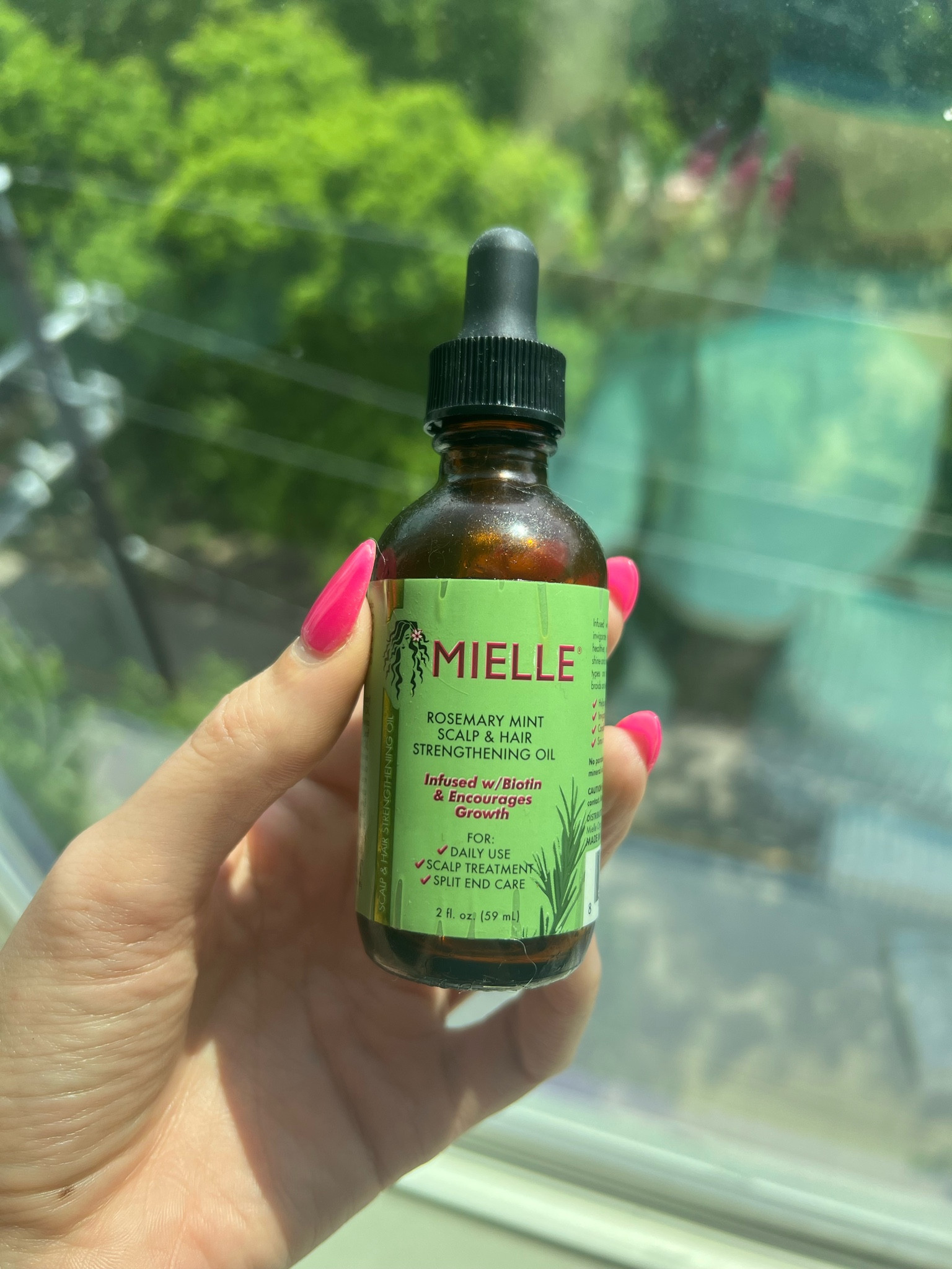 The rosemary oil I use 1-2 x weekly. Rinse out after about an hour! #hairoil