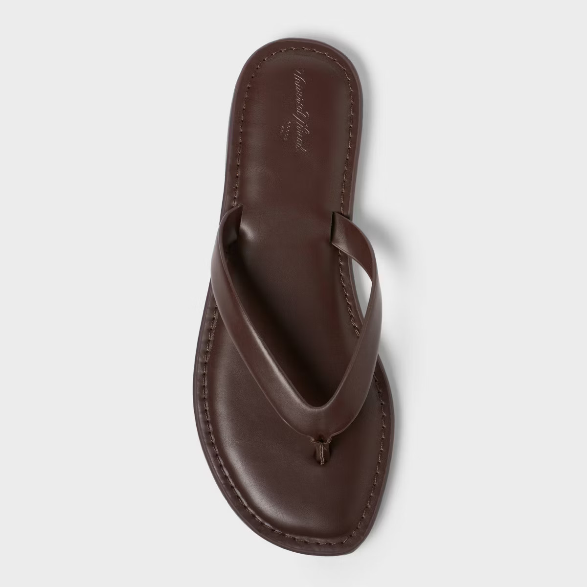Women's Sherry Thong Flip Flops - Universal Thread™ Chocolate Brown 8: Slip On, Memory Foam Ins... | Target