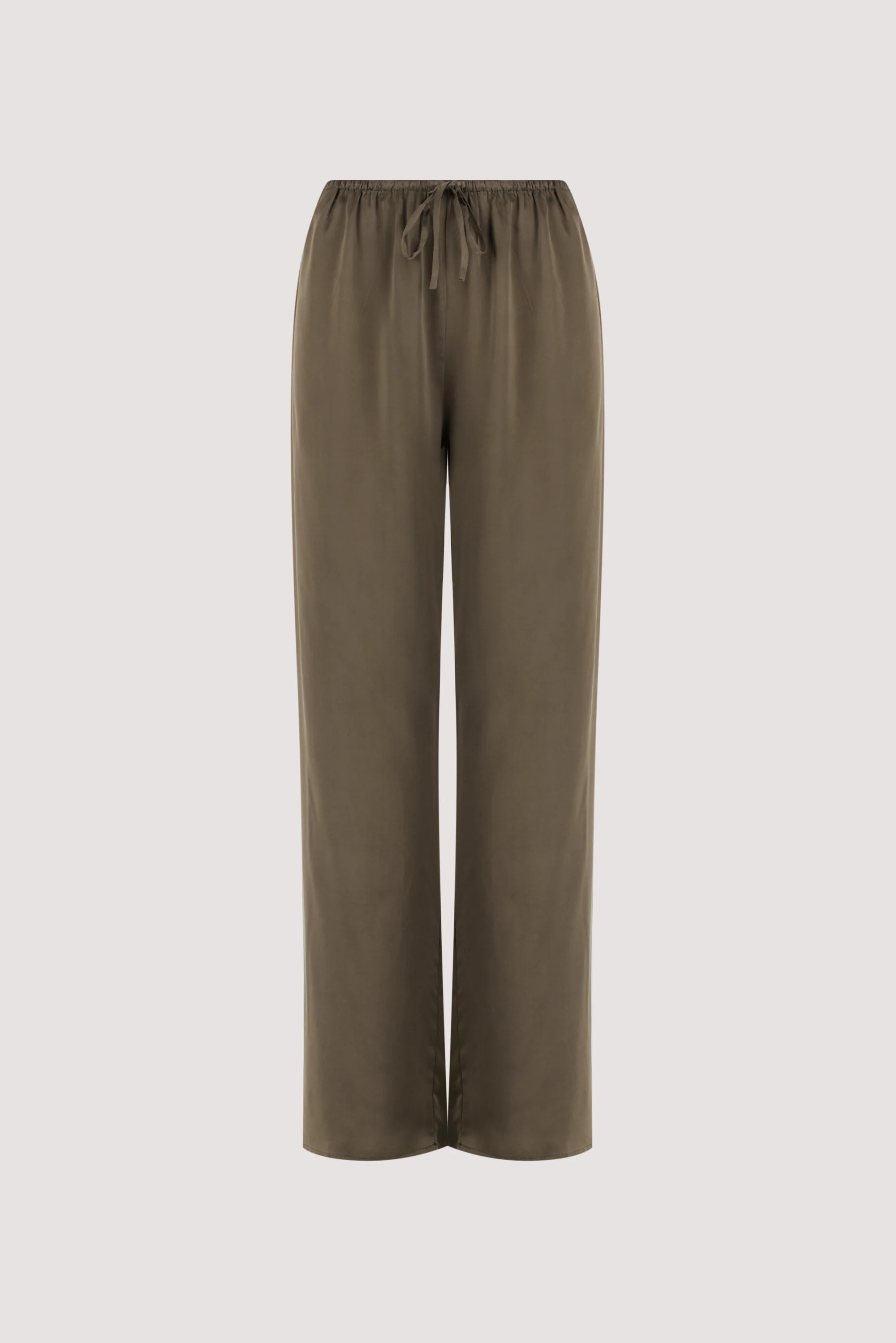 PERCY OLIVE SILK PANT | DISSH