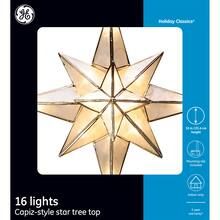 GE Holiday Classics® 10" Capiz-Style Star Tree Topper | Michaels Stores