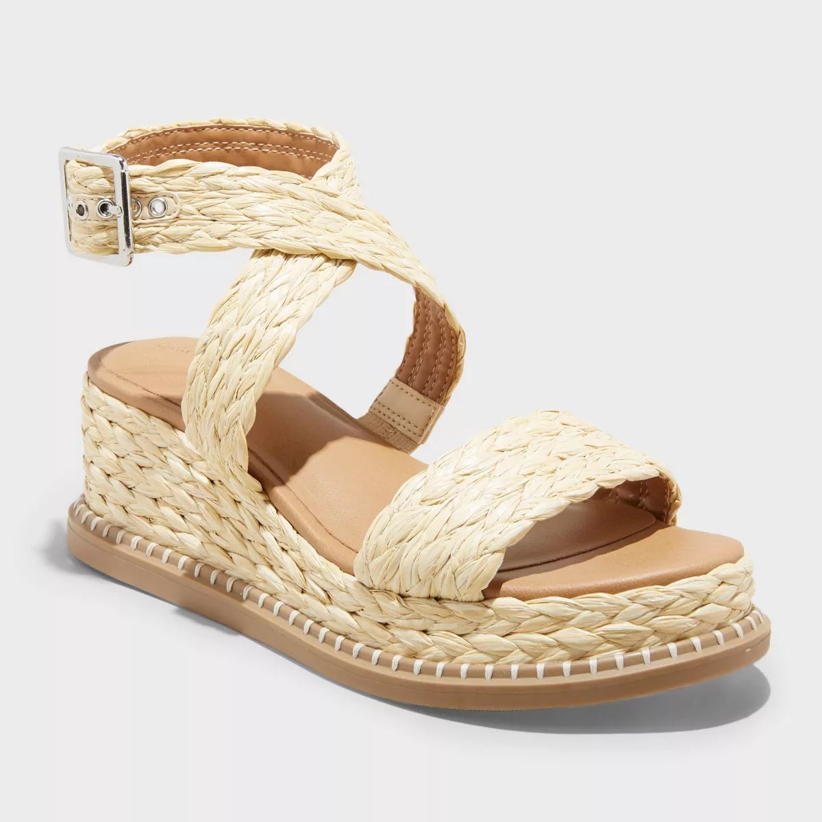 Women's Kayla Wedge Heels - Universal Thread™ Beige | Target