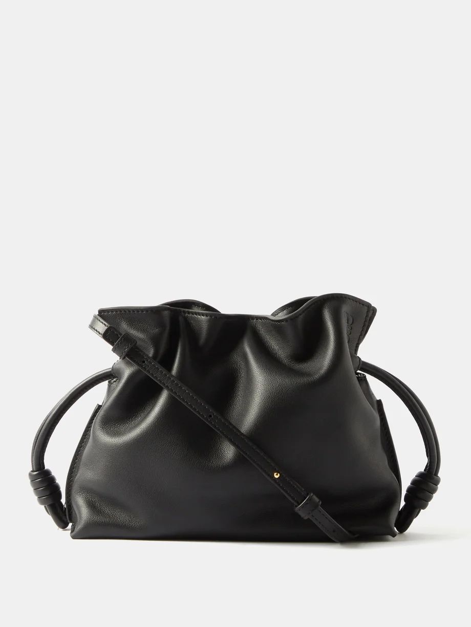 Flamenco mini leather clutch bag | LOEWE | Matches (UK)