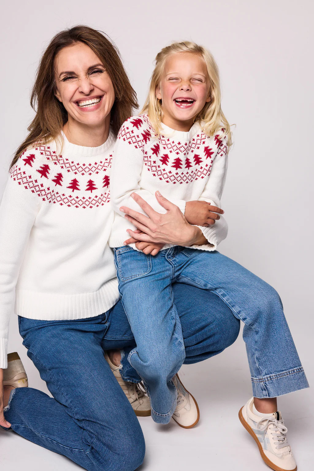 Duffield Lane x Northern Classics Fair Isle Crew Neck Sweater in Ivory | Duffield Lane