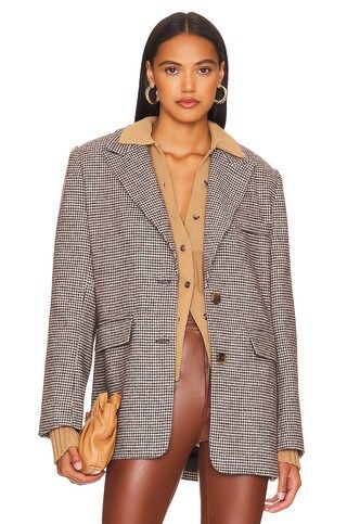 ASTR the Label Pauline Blazer in Brown & Cream from Revolve.com | Revolve Clothing (Global)