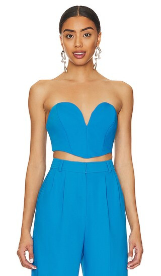 Cherri Crop Top in Sky | Revolve Clothing (Global)