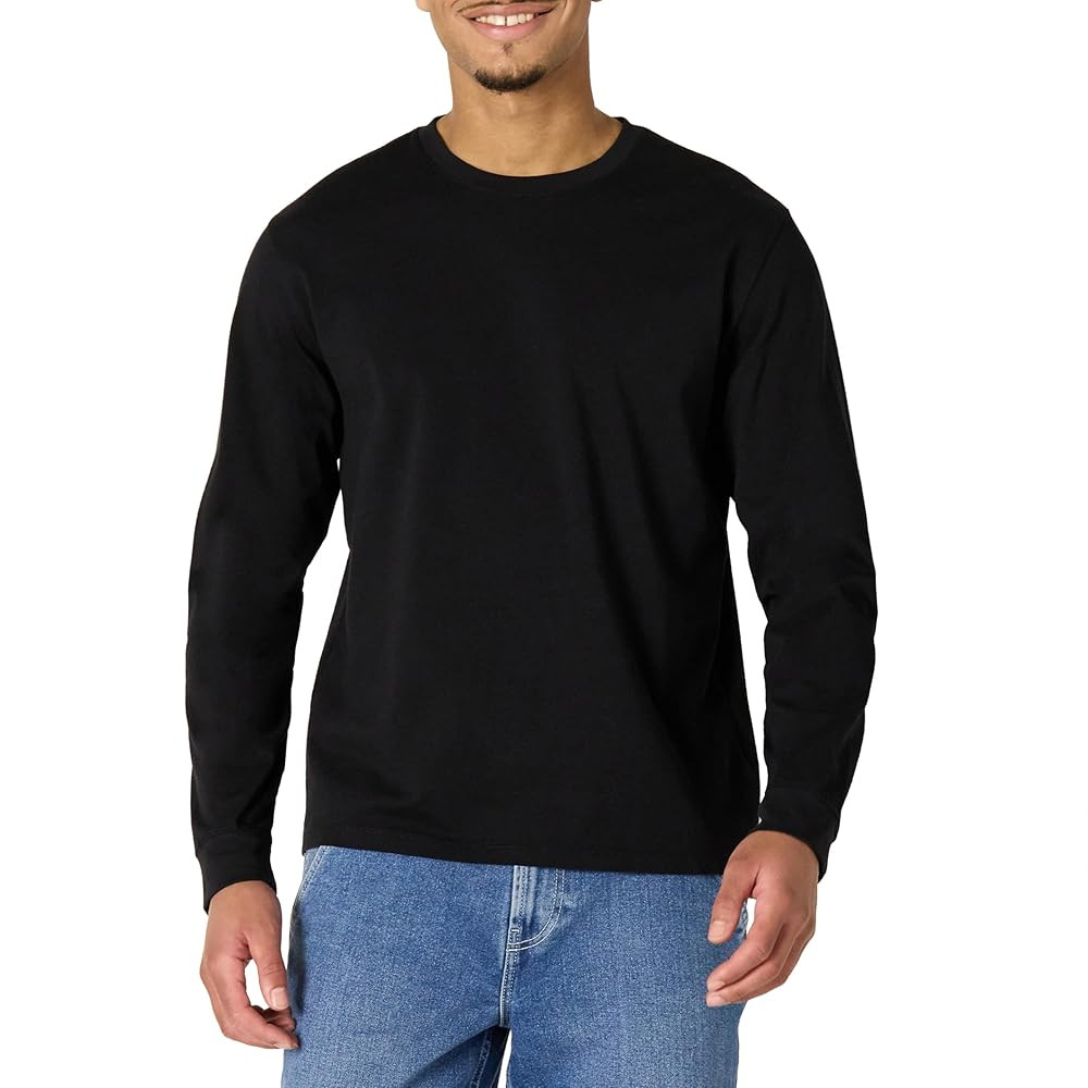 Amazon Essentials Mens Heavyweight Relaxed Fit Long Sleeve T-Shirt | Amazon (US)
