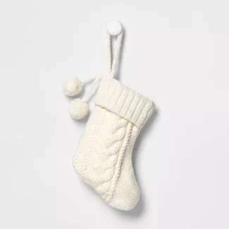 Mini Cable Knit Christmas Stocking - Wondershop™ | Target