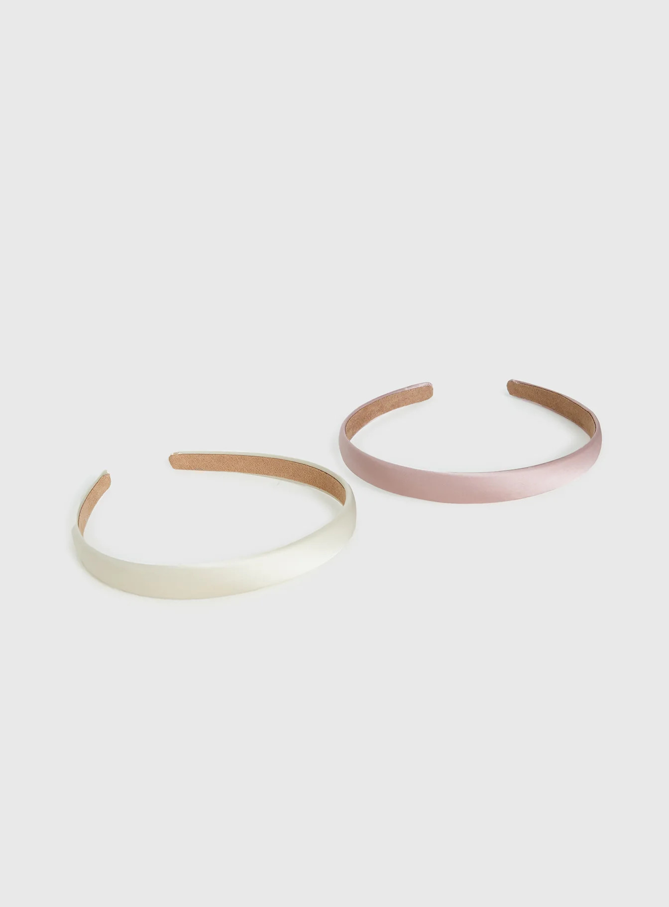 Deia Satin Headband Pack White / Pink | Princess Polly US