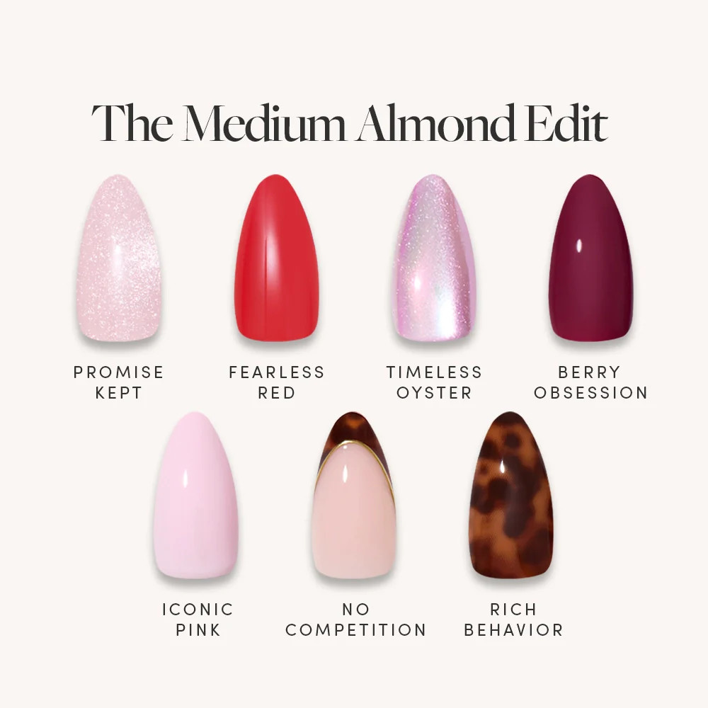 The Medium Almond Edit | Glamnetic