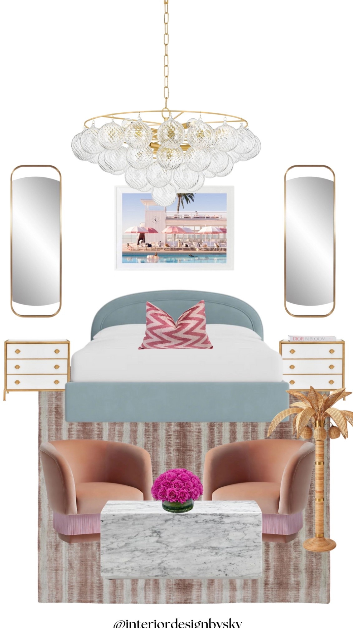 Palm Springs meets palm beach vibes! This room is fun and stunning! Shop this room below :) 

#LTKHome #LTKStyleTip #LTKFamily