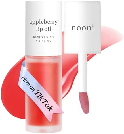 NOONI Korean Lip Oil - Appleberry | Long-Lasting, Moisturizing, Plumping, Revitalizing for Dry Li... | Amazon (US)