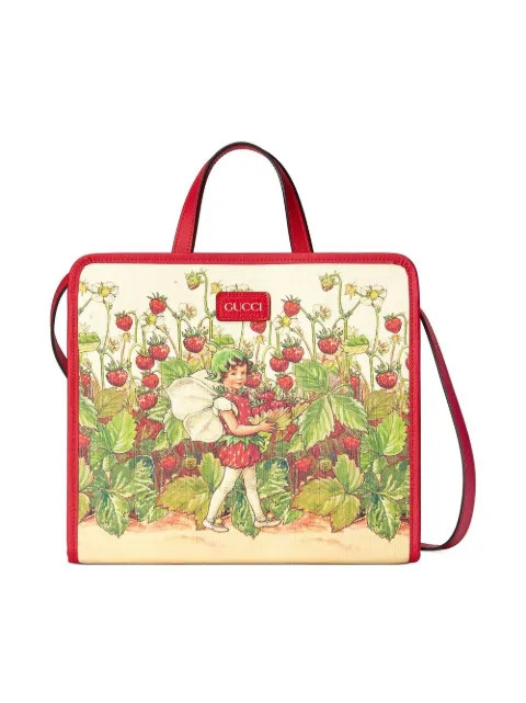 Gucci Kids Strawberry Fairy-print Tote Bag  - Farfetch | Farfetch Global