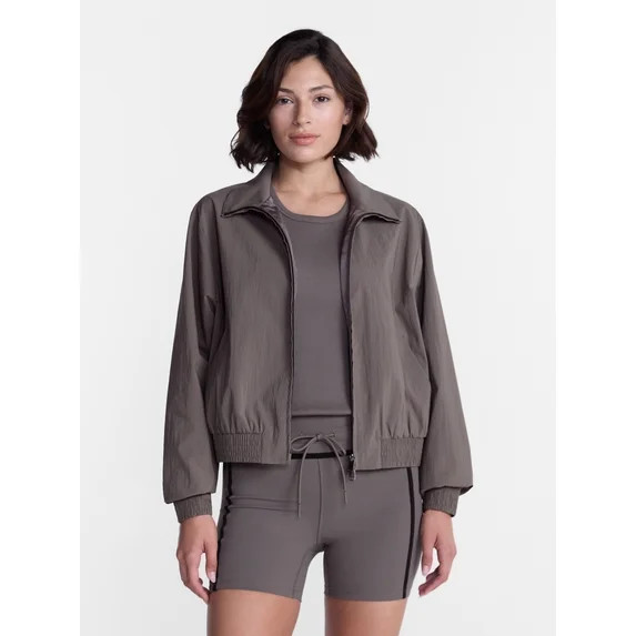 Avia Women's Funnel Neck Jacket with Long Sleeves, Sizes XS-XXXL | Walmart (US)