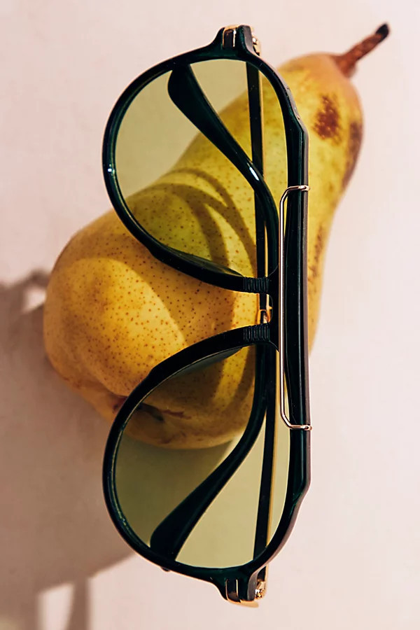 Ventura Oversized Aviator Sunglasses at Free People in Cannabis | Free People (UK)