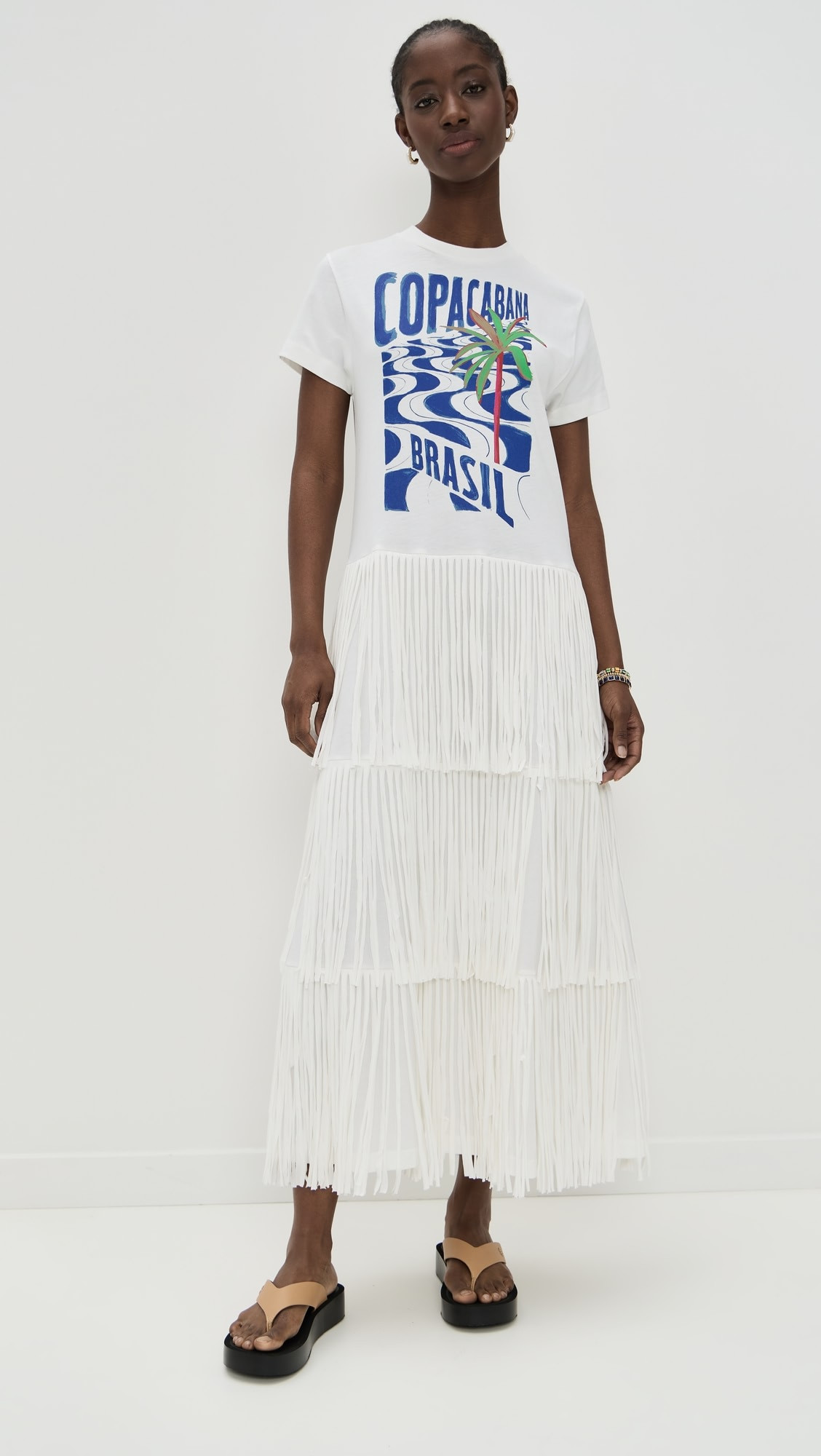 FARM Rio Copacabana Fringes T-Shirt Dress | Shopbop | Shopbop