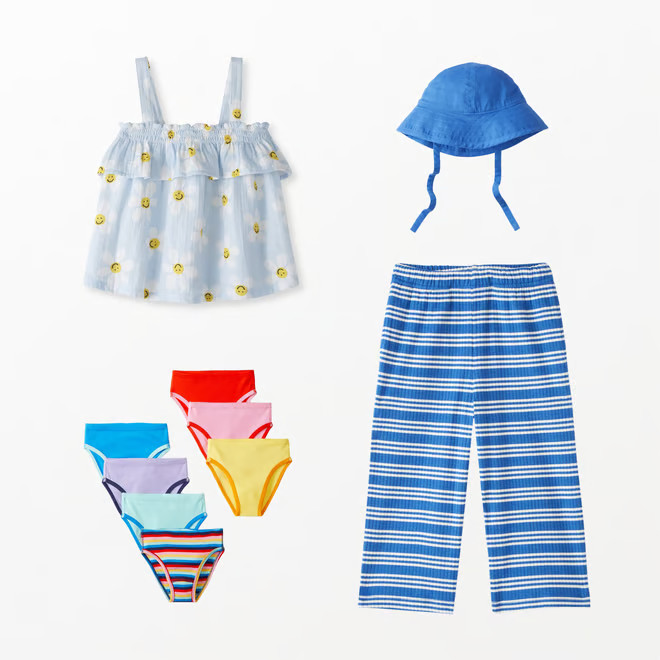 Print Smocked Tank In Cotton Muslin | Hanna Andersson