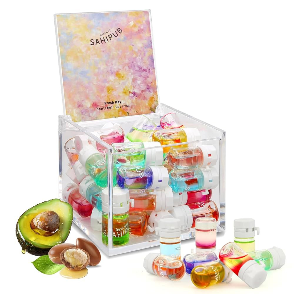 40 Pcs Hair Oil Perfume - 2 in 1 Hair Treatment Oil & Hair Perfume, Avocado Nourishing Moisturizi... | Amazon (US)