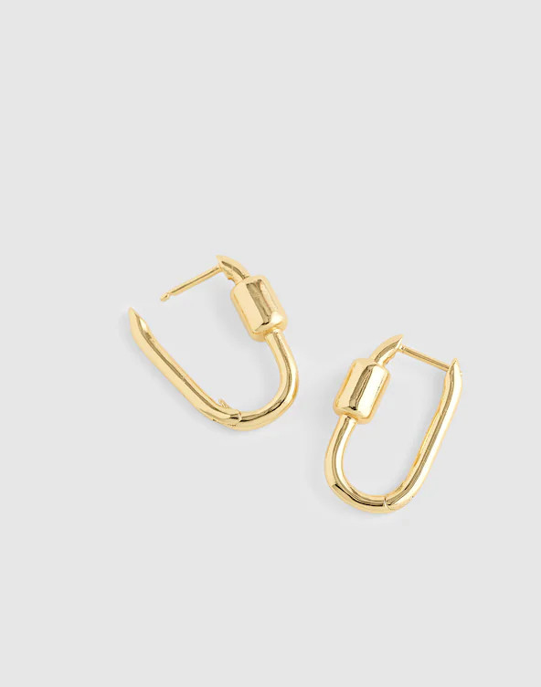Carabiner Hoop Earrings | Madewell
