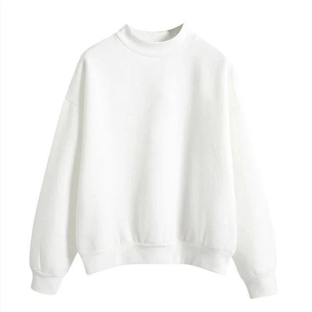 HAiming Women&nbsp;Solid&nbsp;Color&nbsp;Round&nbsp;Neck&nbsp;Sweatshirt&nbsp;Fall&nbsp;Winter&nb... | Walmart (US)