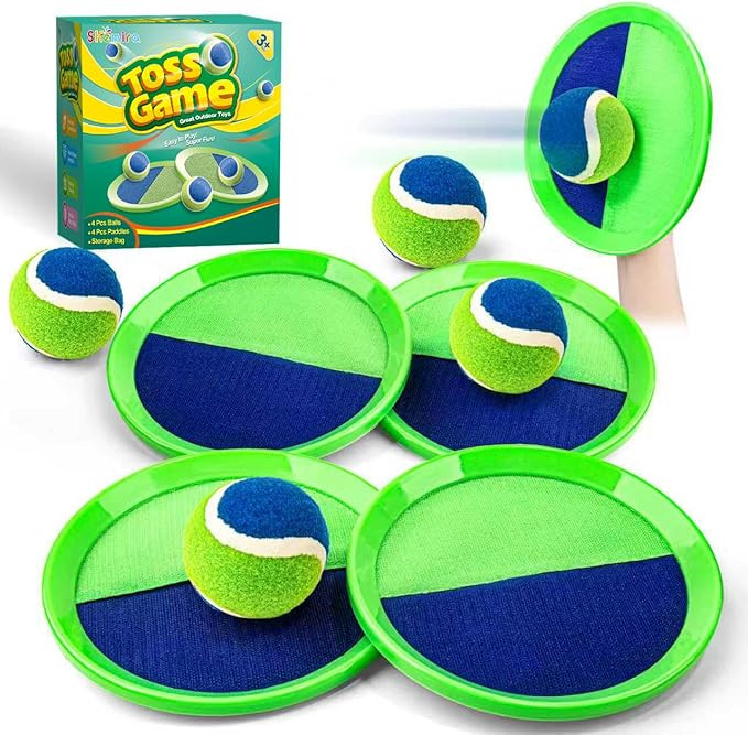 Outdoor Toys for Kids Ages 4-8, Catch Ball Toss Game, Outside Toys for 3 4 5 6 7 8-12 Year Old Bo... | Amazon (US)