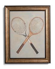 16x20 Vintage Tennis Rackets Wall Art | TJ Maxx