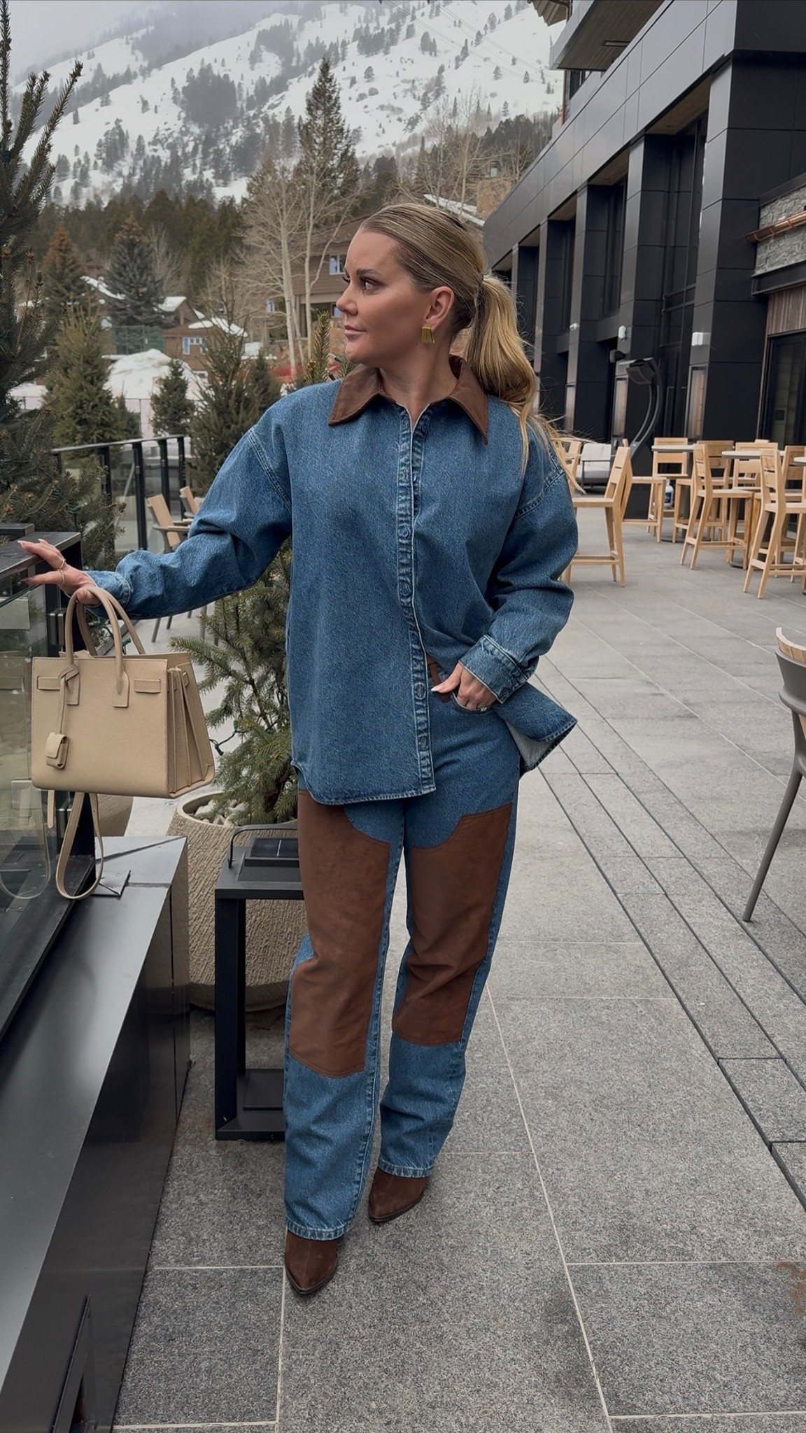 Jackson hole outfit, mountain chic, western chic, Canadian tuxedo, all denim, rodeo looks, rodeo outfit 

#LTKSpringSale #LTKootd #LTKSeasonal