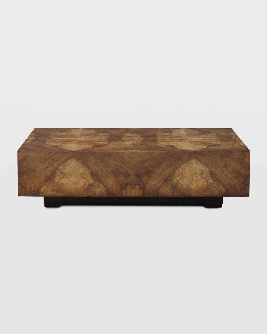 John-Richard Collection Chelsea Walnut-Burl Coffee Table | Horchow