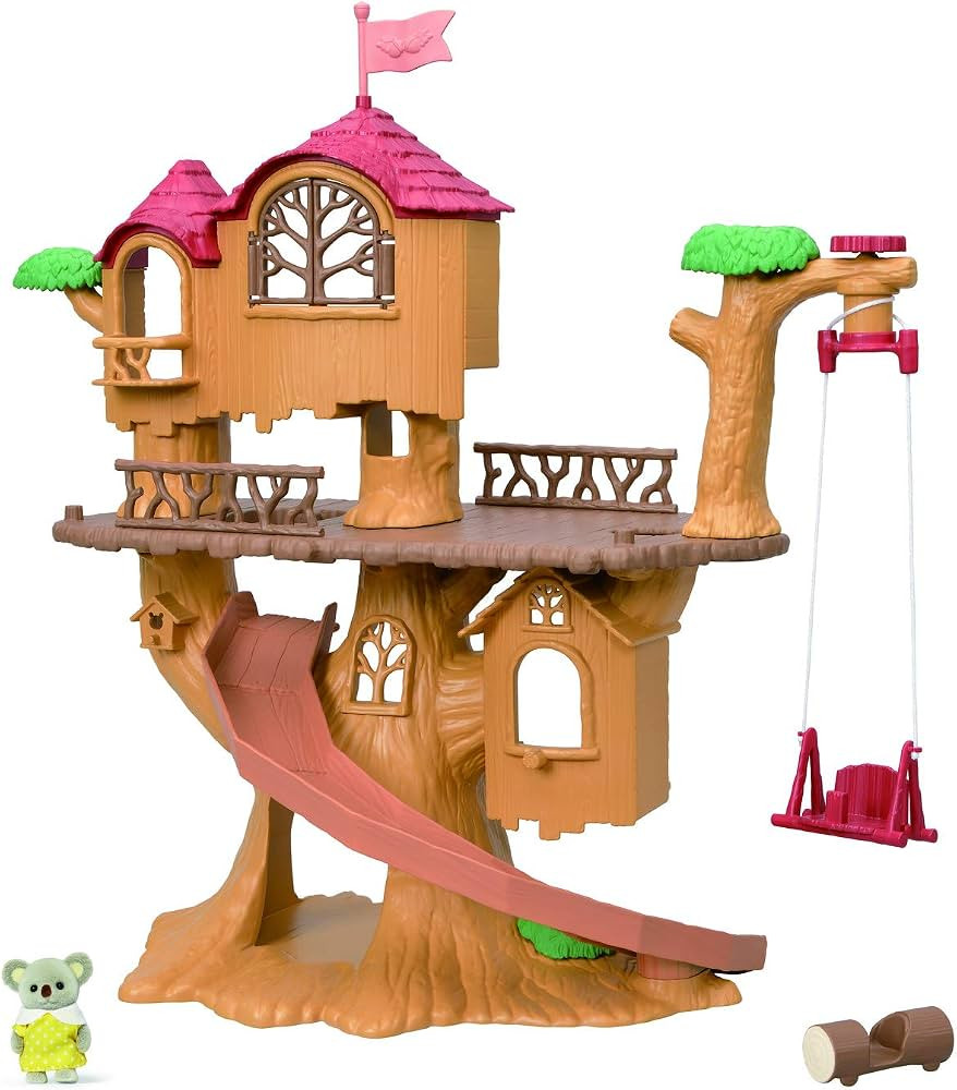 Calico Critters Adventure Treehouse Gift Set, Collectible Dollhouse, Figure and Accessories | Amazon (US)