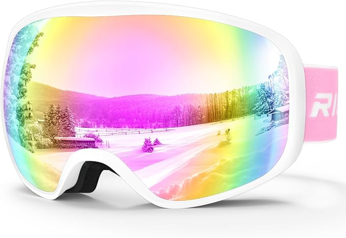 Kids Ski Goggles for Boys Girls Aged 3-14, 100% UV Protection OTG Ski Goggles | Amazon (US)