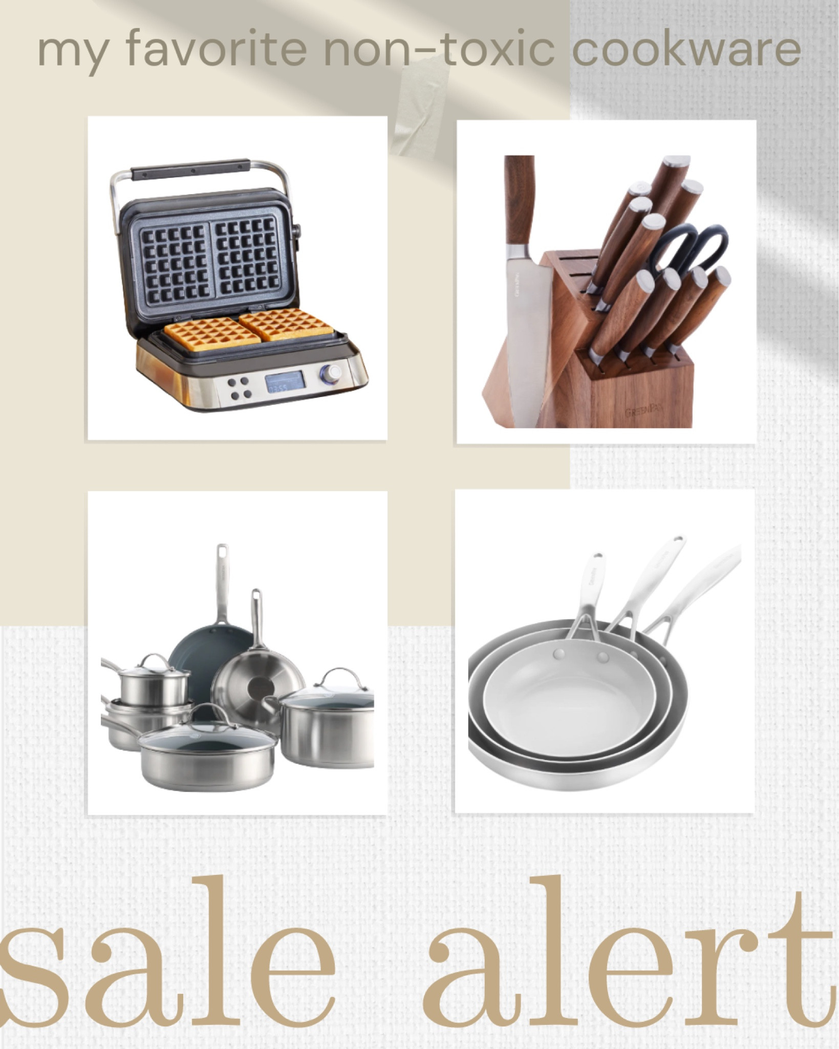 My absolute favorite non-toxic ceramic cookware is 30% off! Run! #nontoxiccookware #cleankitchen #greenpan

#LTKhome #LTKfamily #LTKFind