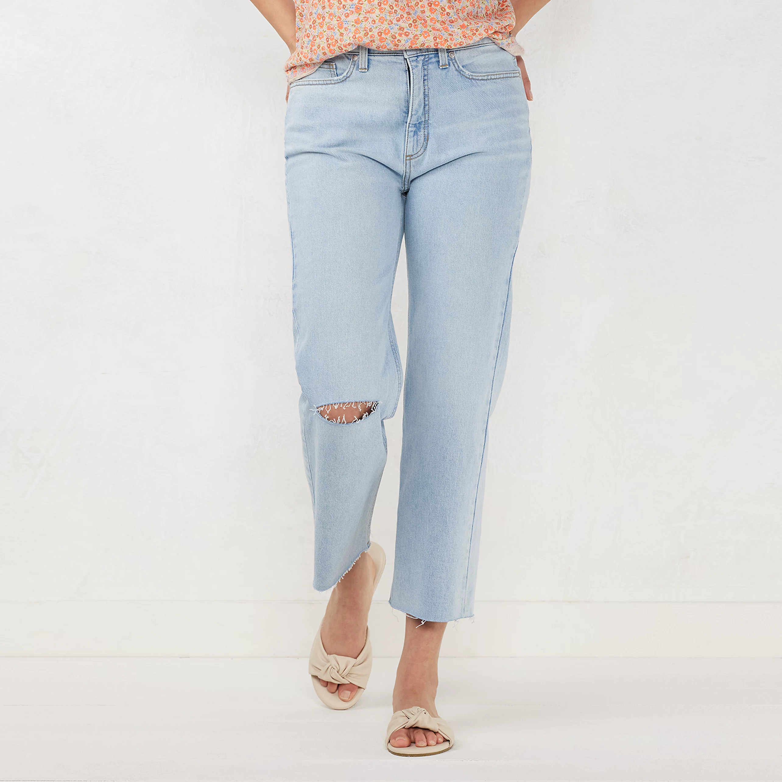 Women's LC Lauren Conrad Perfect Vintage Super High-Waisted Crop Jeansby LC Lauren Conrad Be the ... | Kohl's