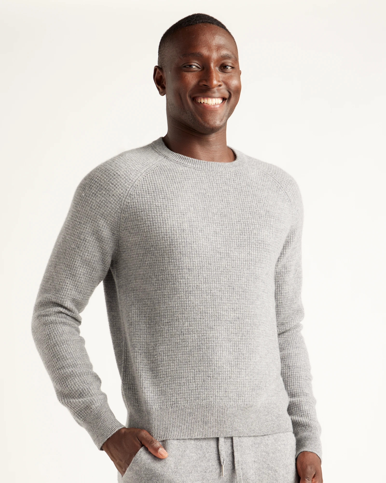 Mongolian Cashmere Waffle Sweatshirt | Quince