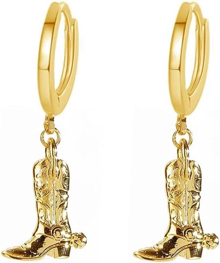 Gold cowboy earrings 

Amazon, huggie warrings, cowboy boots 

#LTKsalealert #LTKfindsunder50 #LTKGiftGuide