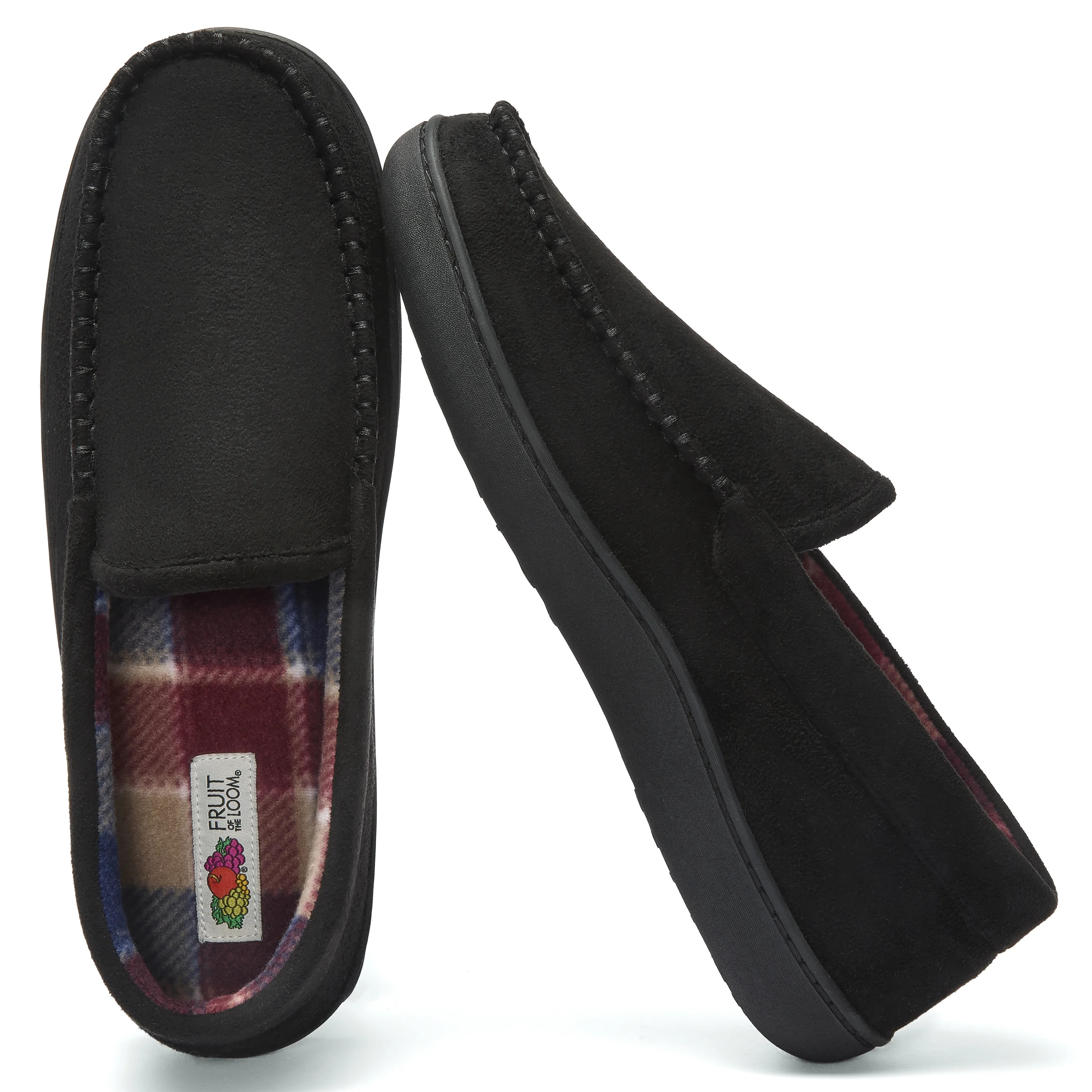 Fruit of the Loom Men's Plaid Printed Venetian Slipper | Walmart (US)