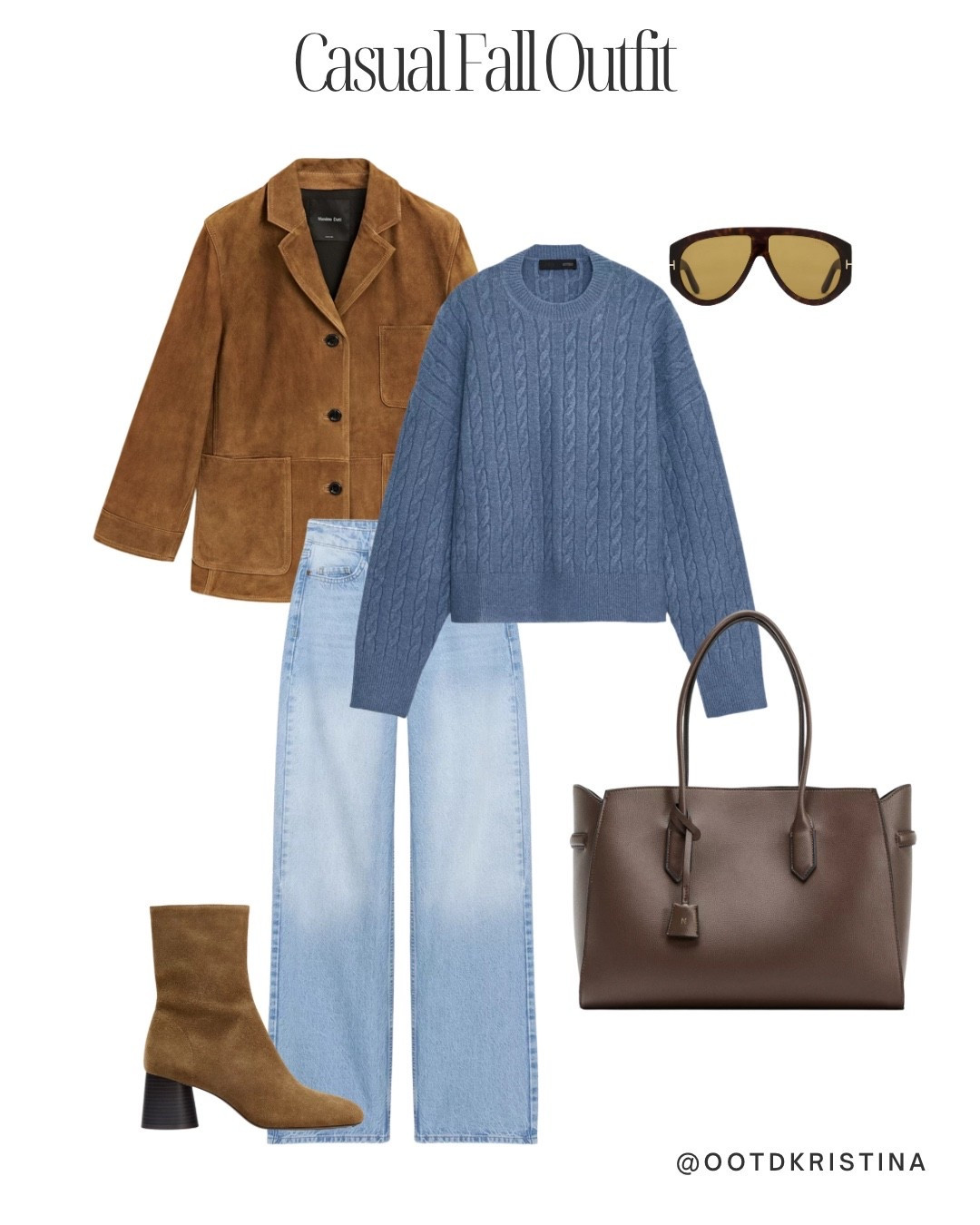 Casual Fall Outfit Idea 
#boots #falloutfit #fallboots #sweater #straightlegjeans #bluejeans #tote 

#LTKFallSale #LTKFindsUnder50 #LTKSeasonal