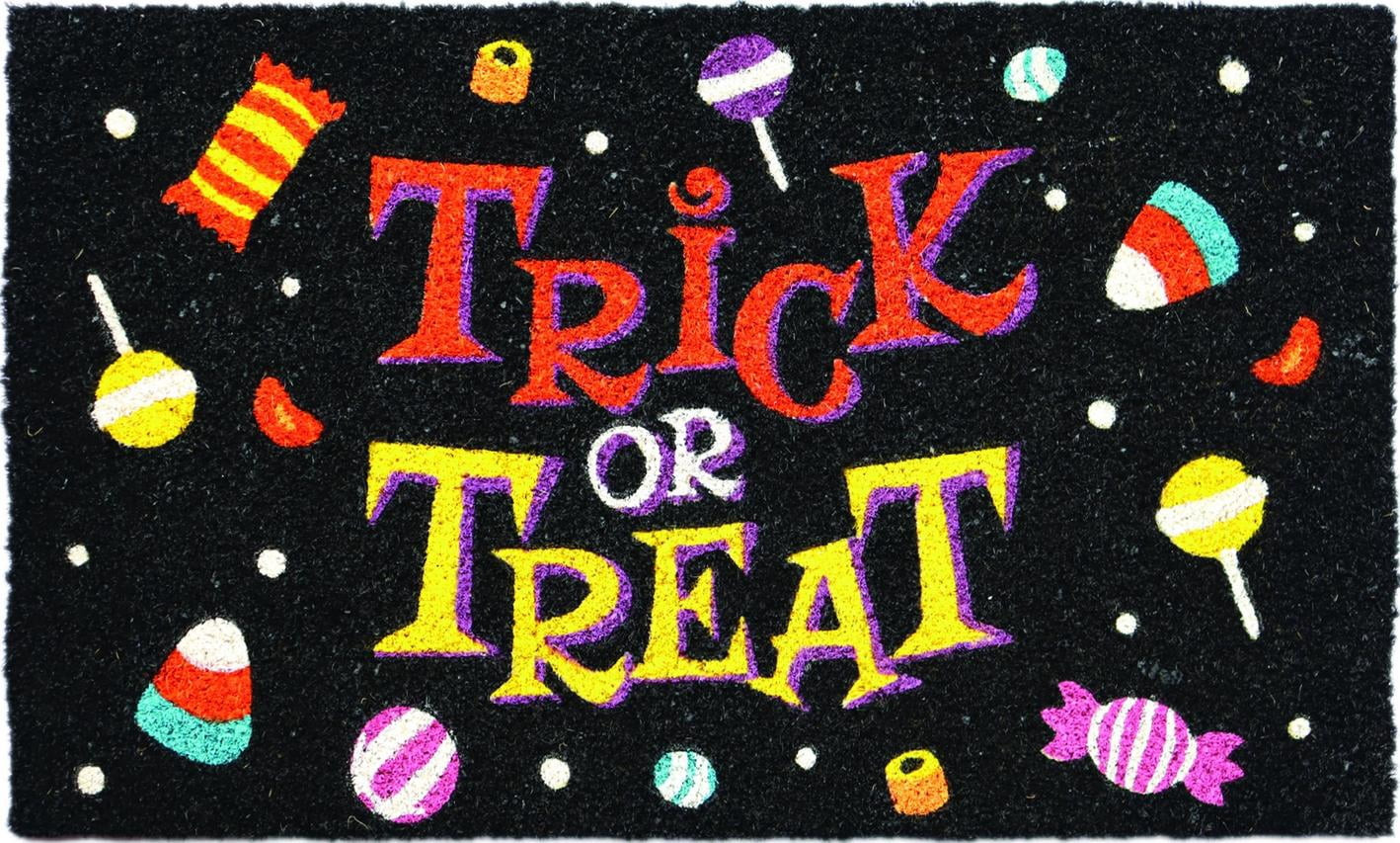 Way To Celebrate Halloween "Trick or Treat" Coir Doormat, 18 x 30 in | Walmart (US)