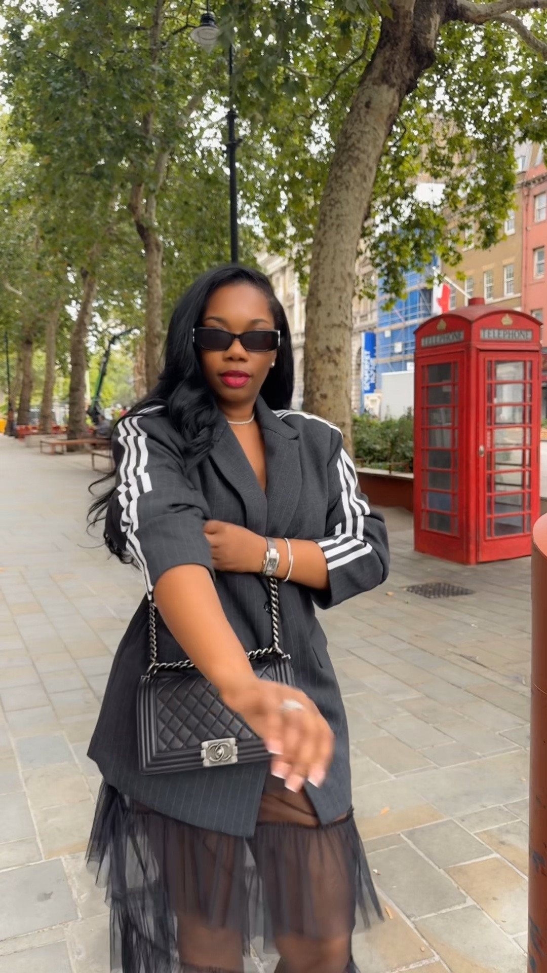 @asos x @adidas collection blazer paired with a sheer midi skirt and white rhinestone sambas. 
Wearing a size XS in the adidas blazer. Blazer currently sold out but save the item on this post to be notified of the restock. I also have linked similar options. 

#ltkstyle #styleinspo #gethelook

#LTKootd #LTKTravel