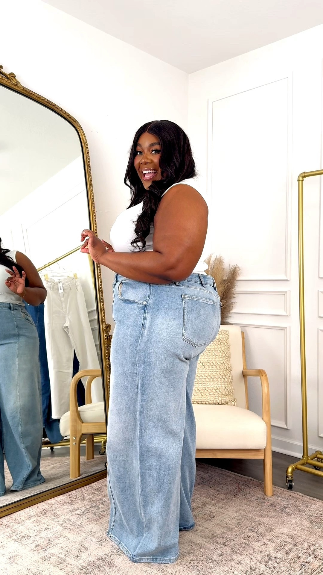 Favorite Amazon jeans are now on sale! These are the best plus size wide leg jeans — the perfect length and amount of stretch 

Wearing a 36 and I’m usually a 20
5’4 for reference 



#LTKPlusSize #LTKSaleAlert #LTKFindsUnder100