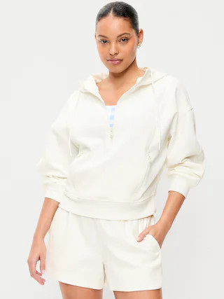 Dynamic Fleece Half-Zip Hoodie Sweatshirt | Old Navy (US)