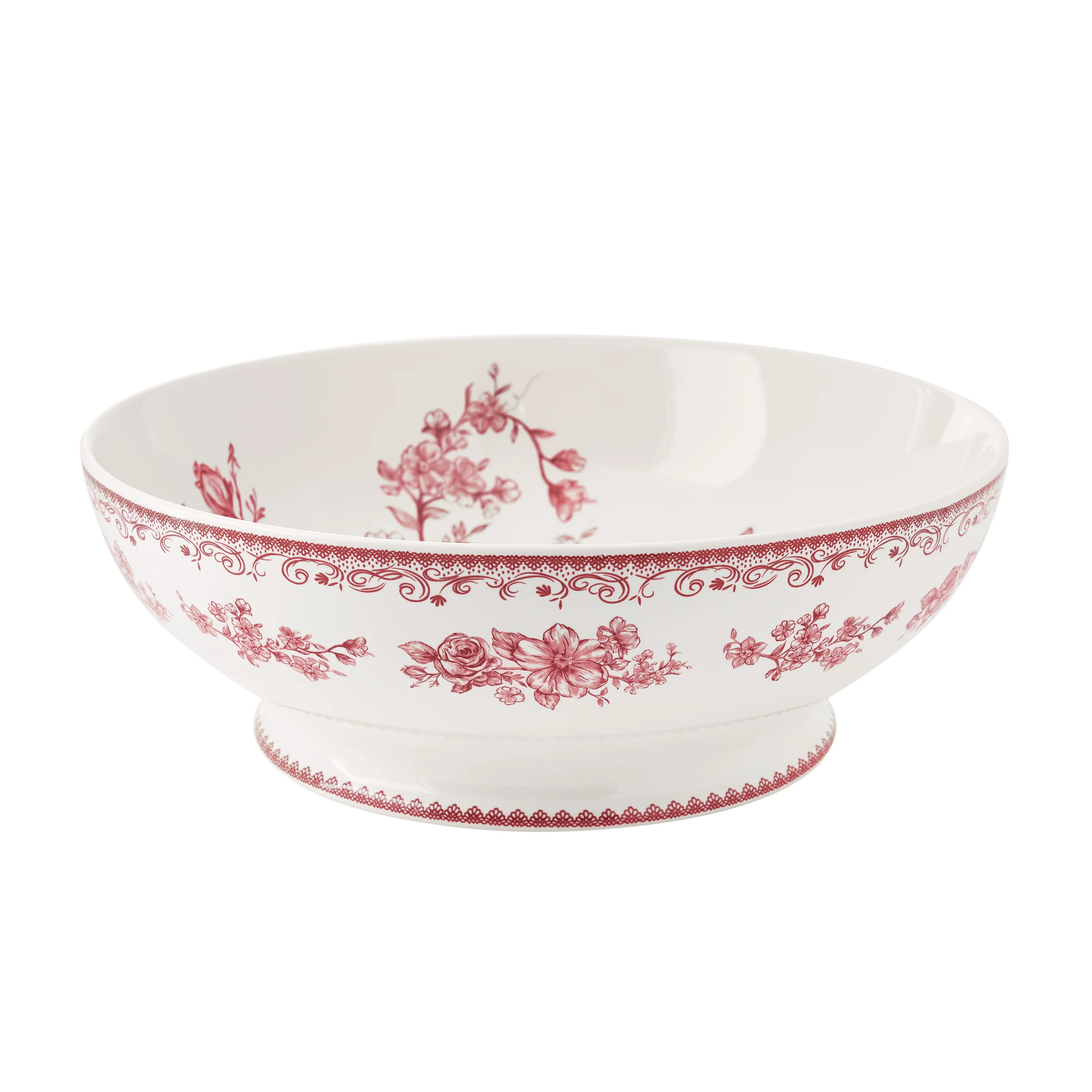 The Pioneer Woman Agatha Stoneware 11-inch Serving Bowl, Red - Walmart.com | Walmart (US)
