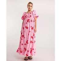 Lovedrobe Puff Sleeve Maxi Dress | Simply Be (UK)